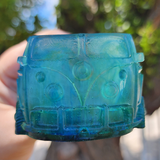 Resin 70's Bus - Blue and Green