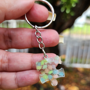 Autism Puzzle Piece Keychains