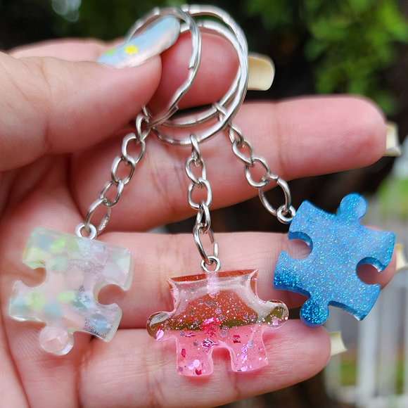 Autism Puzzle Piece Keychains
