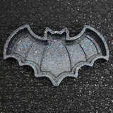 Black Holographic Glitter Bat Tray