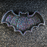 Black Holographic Glitter Bat Tray