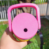 Can Cooler Holder 12 oz Slim - Pencil Design with Ribbon Pop Can Opener