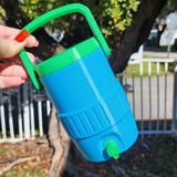 Can Cooler Holder 12 oz - Cyan Blue and Green