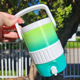 Can Cooler Holder 12 oz - Green Ombre and White