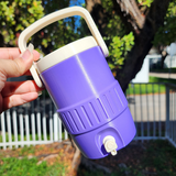 Can Cooler Holder 12 oz - Lavender Purple and Bone White