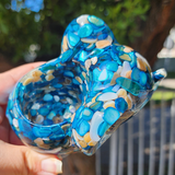 Resin Elephant Planter - Crushed Shells