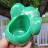 Resin Elephant Planter - Jade and Gold Marbled