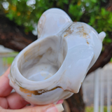 Elephant Planter - White and Gold Marbled