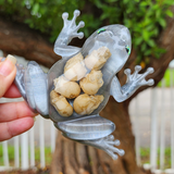 Resin Frog - Mini Skulls with Gray