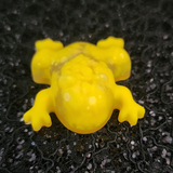 Resin Frog Magnet - Yellow with Glitter