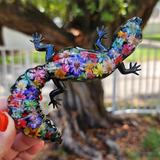 Resin Gecko - Mini Flowers