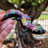 Resin Gecko - Mini Flowers