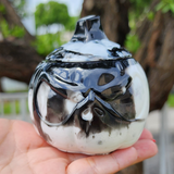 Resin Jack Jar - Black and White Marbled