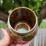 Resin Jam Jar Trinket Storage - Christmas Themed Glitter