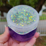 Resin Jam Jar Trinket Storage - Purple with Opal Glitter
