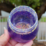 Resin Jam Jar Trinket Storage - Purple with Opal Glitter