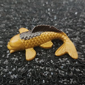Resin Koi Fish - Brown and Gold