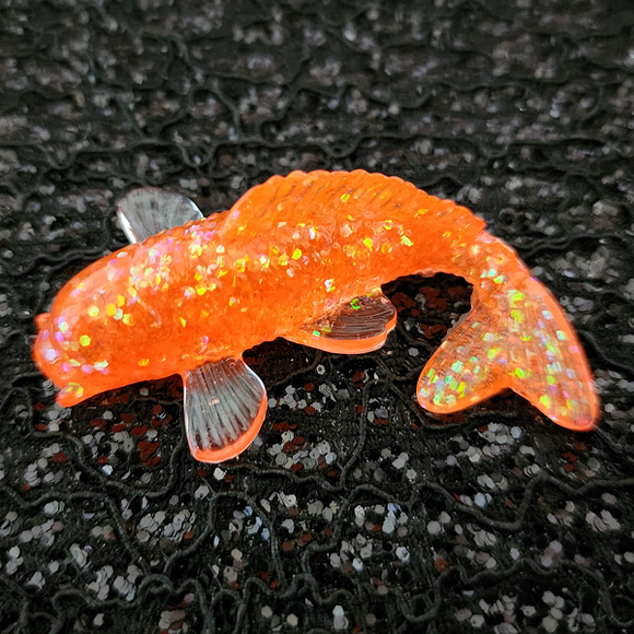 Koi Fish - Orange with Color Shifting Glitter