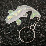 Resin Koi Fish Keychain - Opal Glitter