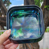 Resin Large Mountain Themed Storage Box - Glitter Tops with Blue, Purple and Green Marbled