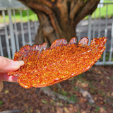 Resin Leaf Tray - Multicolored Fall Glitter