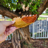 Resin Leaf Tray - Multicolored Glitter and Gold