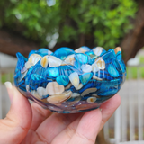 Resin Lotus Trinket Dish - Crushed Shells