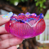 Lotus Trinket Dish - Purply Pink with Color Shifting Glitter