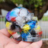 Resin Medium Skull - Filament Filled Blue