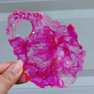 Resin Mixing Palette - Pink with Pink Glitter