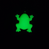 Resin Phone Charm Frog - Green Glow in the Dark