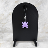 Resin Phone Charm Frog - Purple with Glitter