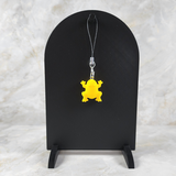 Resin Phone Charm Frog - Yellow with Glitter