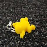Resin Phone Charm Frog - Yellow with Glitter
