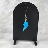 Resin Phone Charm Ghost - Glow in the Dark Blue Style 1
