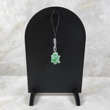 Resin Phone Charm Turtle - Green with Glitter