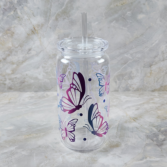 Purple Butterflies Cup