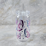 Purple Butterflies Cup