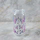 Purple Butterflies Cup