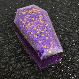 Purple Glitter Coffin