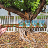Resin Shot Glass Tray - Christmas Themed
