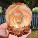 Resin Skull - Light up Flower