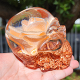 Resin Skull - Light up Flower