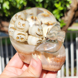 Resin Skull - Mini Pumpkins