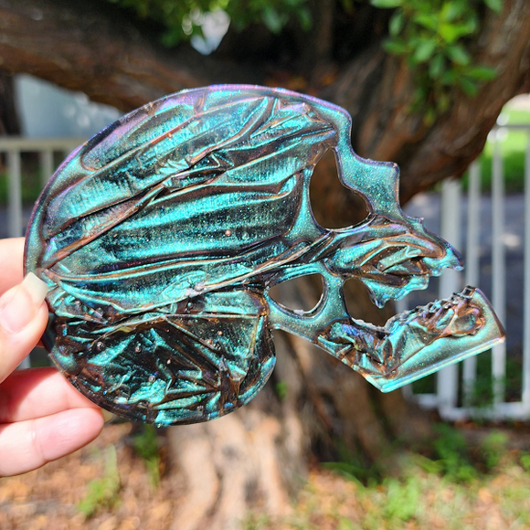 Resin Skull Coaster