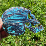 Resin Skull Coaster