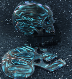 Resin Skull Coaster Set