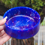 Resin Small Decorative Bowl - Blue and Purple