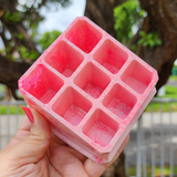 Resin Small Makeup Storage -  Pink with Pink Holographic Glitter