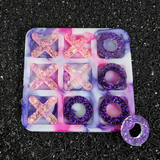 Resin Tic Tac Toe - Pink and Purple